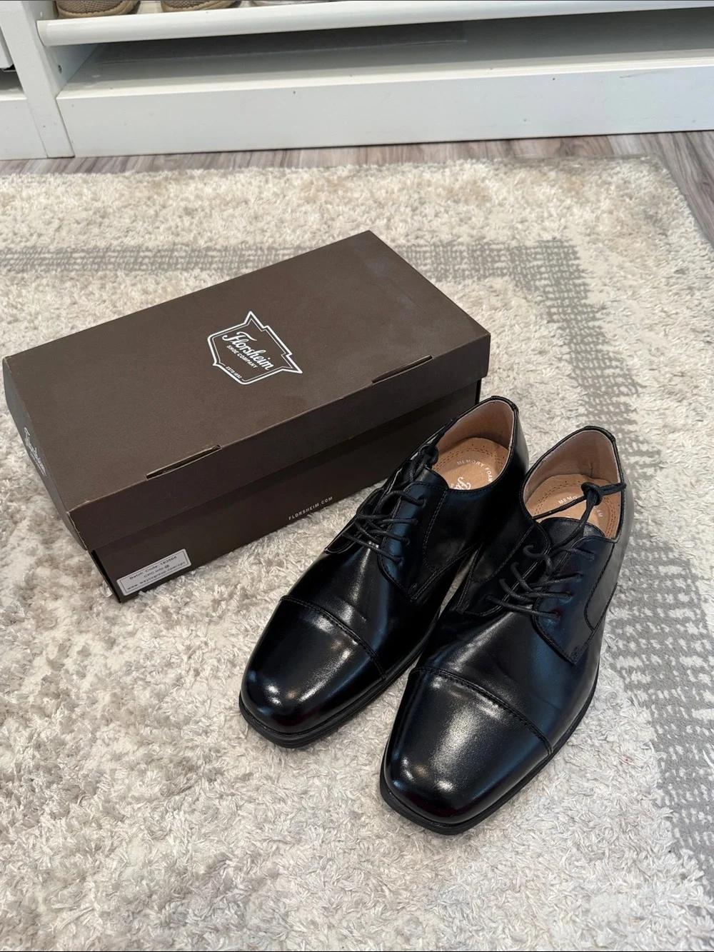 Florsheim Kids Boys Rolan Cap Toe Oxford Jr